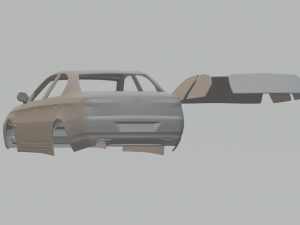 alfa romeo 166 mk1 3D Принт Модель