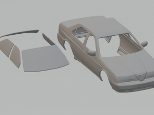 alfa romeo 164 3Dプリントモデル
