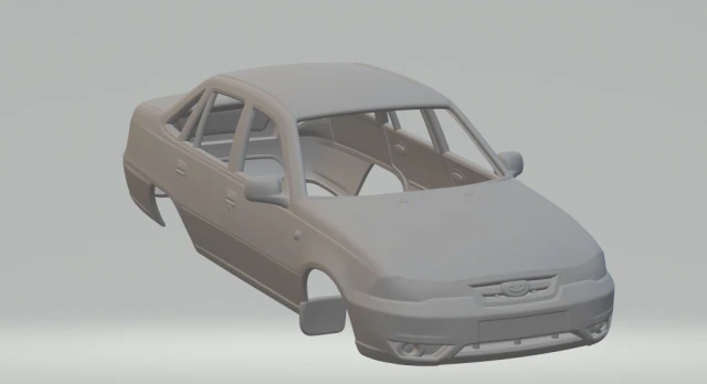 daewoo nexia 3D Print Model .c4d .max .obj .3ds .fbx .stl .blend