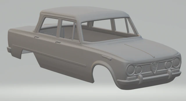 alfa romeo giulia mk2 3D Print Model .c4d .max .obj .3ds .fbx .stl .blend 