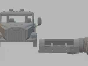 autocar dc-64 tractor truck 4axle 2019 3D Print Model