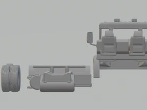 autocar dc-64 tractor truck 4axle 2019 3D Print Model