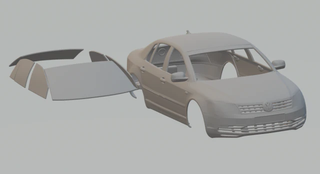 volkswagen phaeton 2011 3D Print Model .c4d .max .obj .3ds .fbx .stl .blend