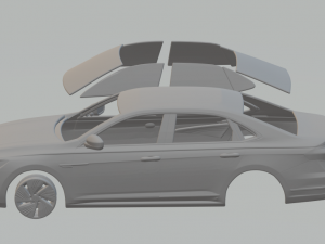 volkswagen passat phev 2019 Modello di stampa 3D