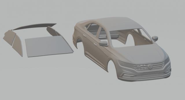 volkswagen passat phev 2019 Modello di stampa 3D .c4d .max .obj .3ds .fbx .stl .blend 