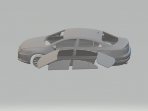 volkswagen passat cc 2009 3D printmodel