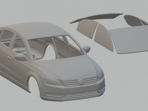 volkswagen passat 3Dプリントモデル