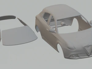 alfa romeo giulietta quadrifoglio verde 2014 3D Print Model