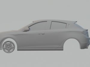 alfa romeo giulietta quadrifoglio verde 2014 Model Cetak 3D