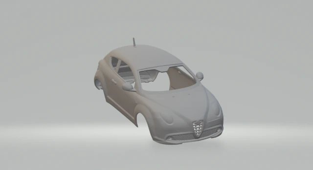 alfa romeo mito 3D Print Model .c4d .max .obj .3ds .fbx .stl .blend 