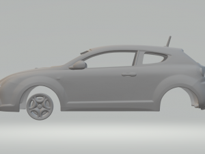 alfa romeo mito 3Dプリントモデル