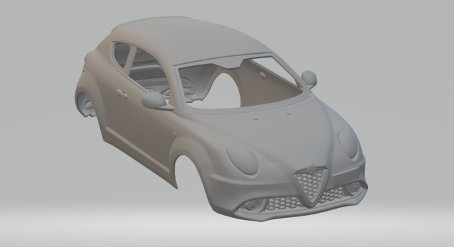 alfa romeo mito veloce 3D Принт Модель .c4d .max .obj .3ds .fbx .stl .blend 