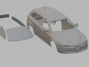 alfa romeo 159 sportwagon 3D Print Model