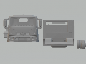 renault d 75 truck 3D प्रिंट मॉडल