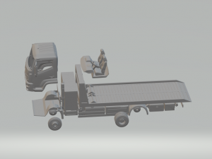renault d 75 truck 3D प्रिंट मॉडल