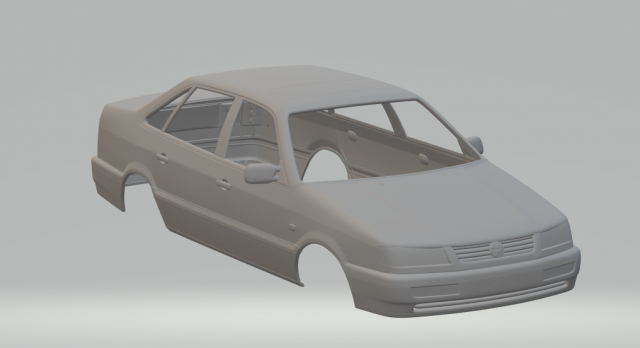volkswagenv passat mk4 3Dプリントモデル .c4d .max .obj .3ds .fbx .stl .blend 