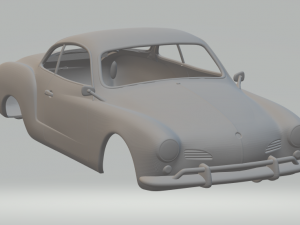 volkswagen karmann-ghia typ14 coupe 55 3D प्रिंट मॉडल