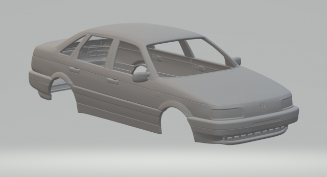 volkswagen passat b3 sedan 1988 3D Baskı Modeli .c4d .max .obj .3ds .fbx .stl .blend 