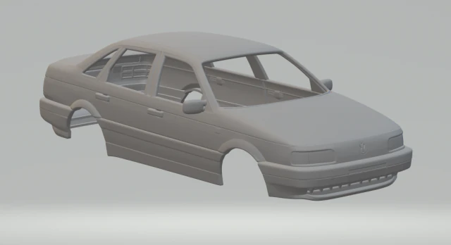 volkswagen passat b3 sedan 1988 3D Print Model .c4d .max .obj .3ds .fbx .stl .blend 