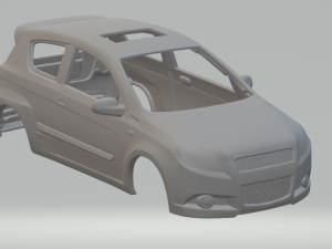 chevrolet aveo 3door 2009 Modello di stampa 3D
