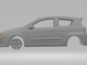 chevrolet aveo 3door 2009 3D Print Model