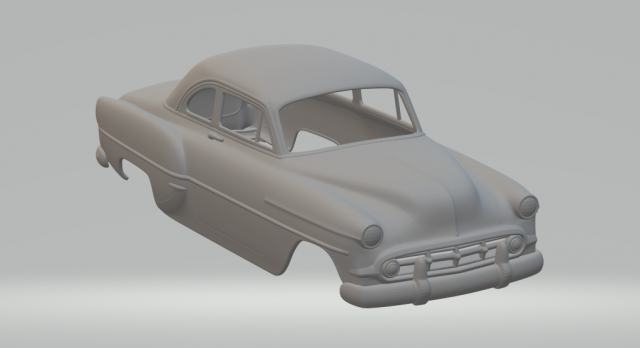 chevrolet club coupe 53 3D Print Model .c4d .max .obj .3ds .fbx .stl .blend 