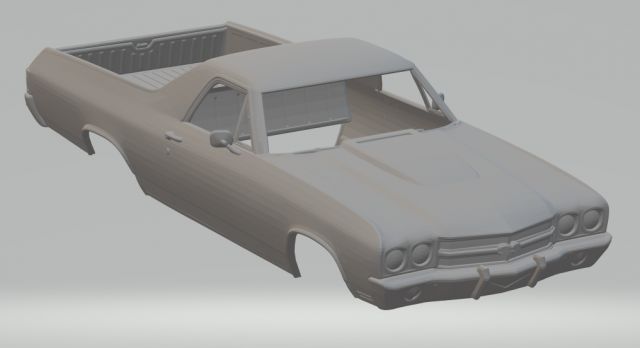 chevrolet el camino ss 1970 3D Принт Модель .c4d .max .obj .3ds .fbx .stl .blend 