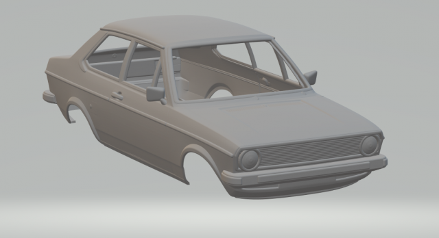 volkswagen derby mk1 1977 3D Baskı Modeli .c4d .max .obj .3ds .fbx .stl .blend 