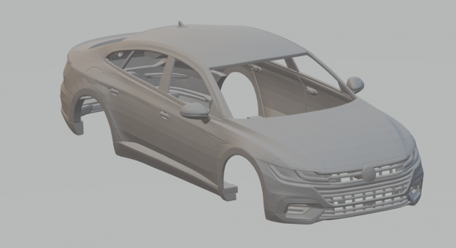 volkswagen arteon 2021 r-line 3D-Druckmodell .c4d .max .obj .3ds .fbx .stl .blend 