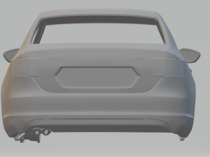 volkswagen jetta 2011 3D-printmodel