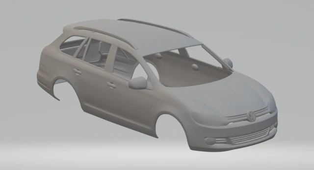 volkswagen golf variant 2010 3D Print Model .c4d .max .obj .3ds .fbx .stl .blend