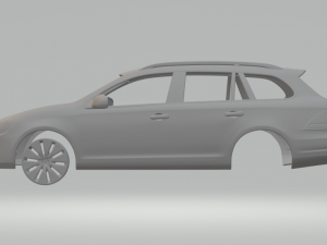 volkswagen golf variant 2010 3Dプリントモデル