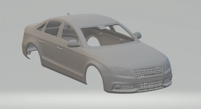 audi a4 sedan 3D Print Model .c4d .max .obj .3ds .fbx .stl .blend