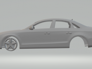 audi a4 sedan Model Cetak 3D