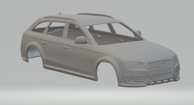 audi a4 allroad 3Dプリントモデル .c4d .max .obj .3ds .fbx .stl .blend 