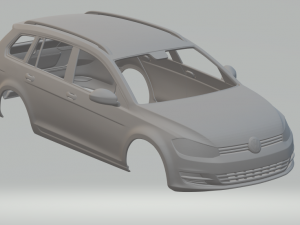 volkswagen golf mk7 variant 3D 프린트 모델