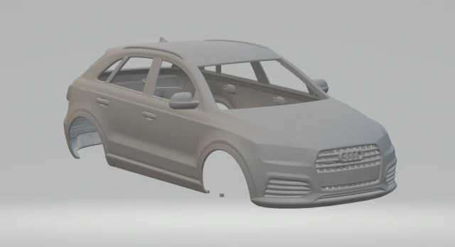 audi q3 2015 3D Print Model .c4d .max .obj .3ds .fbx .stl .blend