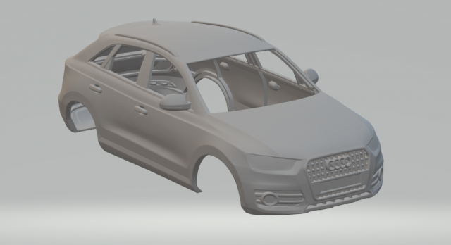 audi q3 Model do druku 3D .c4d .max .obj .3ds .fbx .stl .blend 