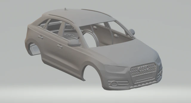 audi q3 3D Print Model .c4d .max .obj .3ds .fbx .stl .blend 