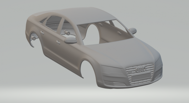 audi a8 Model do druku 3D .c4d .max .obj .3ds .fbx .stl .blend 
