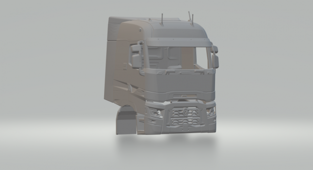 Renault trucks t range 3D प्रिंट मॉडल .c4d .max .obj .3ds .fbx .stl .blend 
