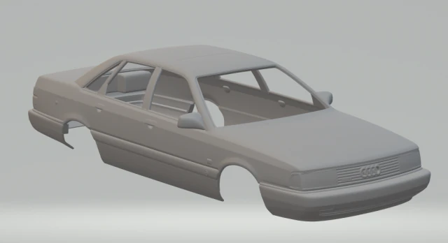 audi 200 sed&atilde; 1983 Modelo de Impressão 3D .c4d .max .obj .3ds .fbx .stl .blend 