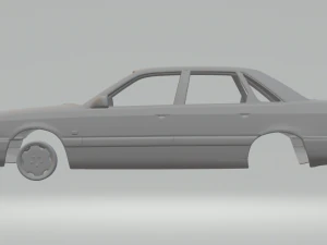 audi 200 sed&atilde; 1983 Modelo de Impressão 3D