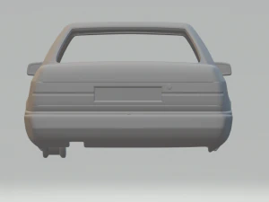 audi 200 sed&atilde; 1983 Modelo de Impressão 3D