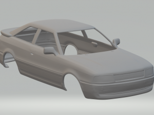 audi coupe mk2 8b 1988 Modèles 3D en vedette
