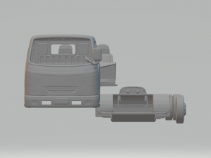 toyota hiace truck 3D Print Model