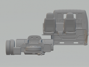 toyota hiace truck 3D Print Model