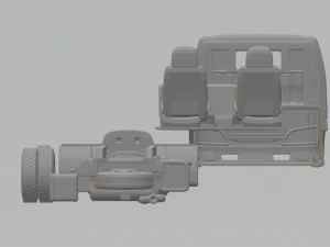 toyota hiace truck 3D Print Model