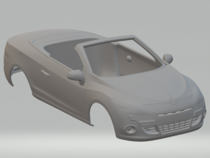 renault megane cabriolet 3Dプリントモデル