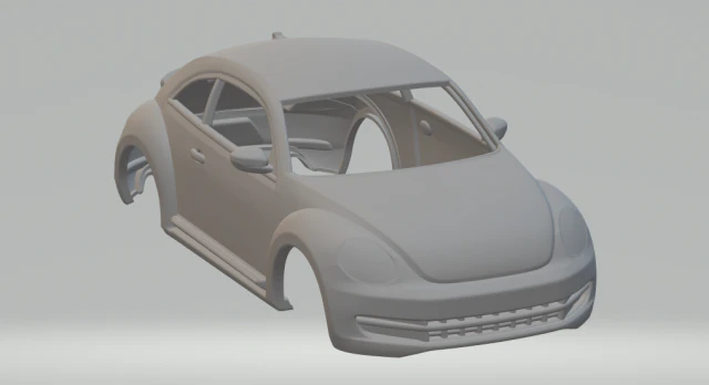 volkswagen beetle 3D Print Model .c4d .max .obj .3ds .fbx .stl .blend